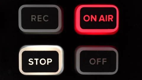 The button on the macro on air. The button lights up red. Stock Footage 233620841