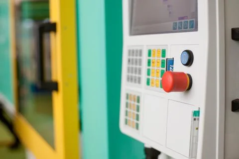 Button, medical devices Stock Photos