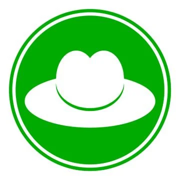 Button men hat Stock Illustration