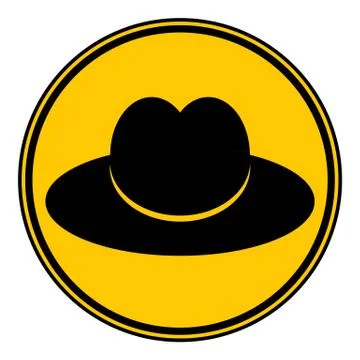 Button men hat. Stock Illustration