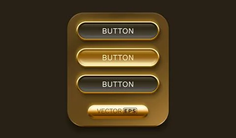 Button menu frame, label event bar casino, show signboard. Vector illustration Stock Illustration