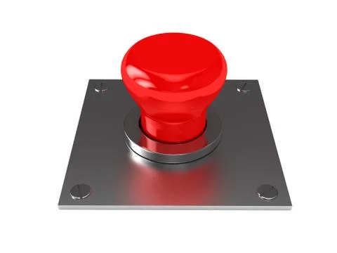 Button on metal Stock Illustration