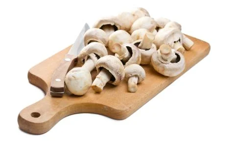Button mushrooms Foto stock