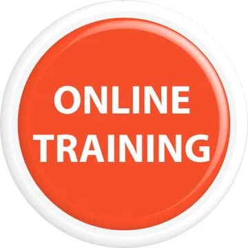 Button online training Illustrazione stock