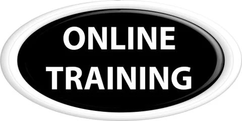 Button online training Stock Illustration