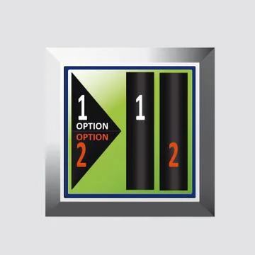 Button for option イラスト素材