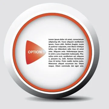 Button for option Stock Illustration