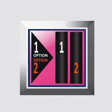 Button for option Stock Illustration