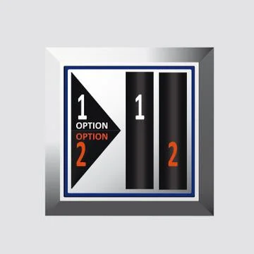 Button for option Stock Illustration