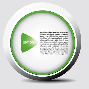Button for option Stockillustratie