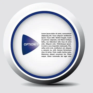 Button for option Stock Illustration