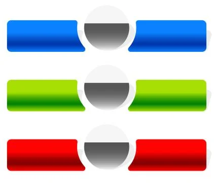 Button or banner elements. Colorful label, tag for your messages. Abstract re Stockillustratie