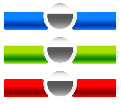 Button or banner elements. Colorful label, tag for your messages. Abstract re Stockillustratie