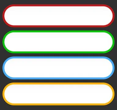 Button or banner elements. Colorful label, tag for your messages. Abstract re 库存插图