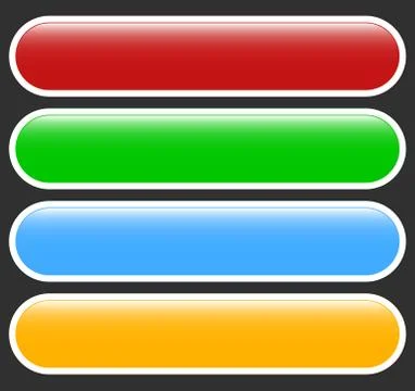 Button or banner elements. Colorful label, tag for your messages. Abstract re Stockillustratie