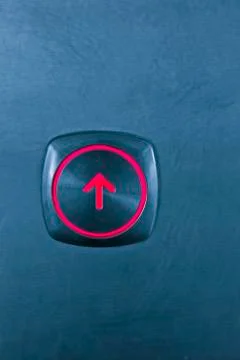 Button outside an elevator or lift Stock Photos