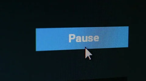 Button Pause To Resume Stock Footage 61462214