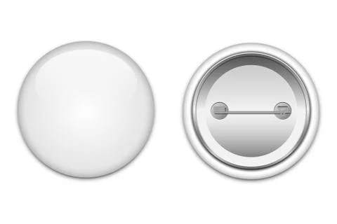Button pin vector design illustration isolated on white background Stock Illustration