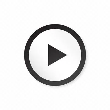 Button. Play button. Play video. Vector illustration icon button. Stock Illustration