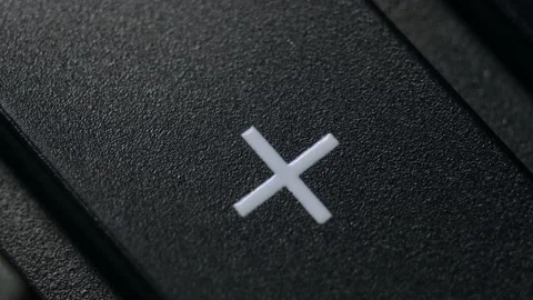 Button Plus on calculator. 스톡 동영상 146576666