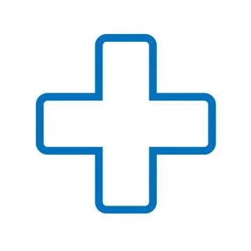 Button Plus icon Stock Illustration