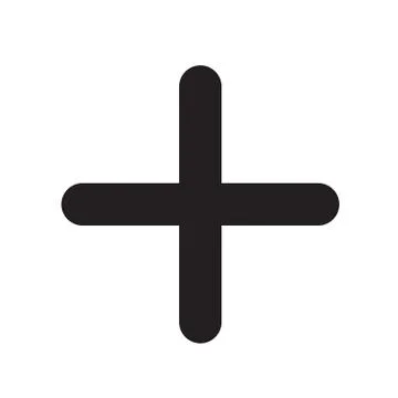 Button Plus icon Illustrazione stock