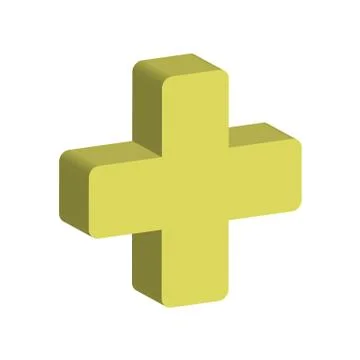 Button Plus icon Stock Illustration