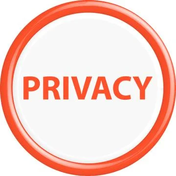 Button privacy Stockillustratie