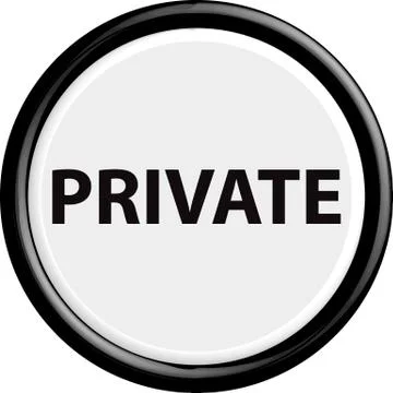 Button private Illustrazione stock