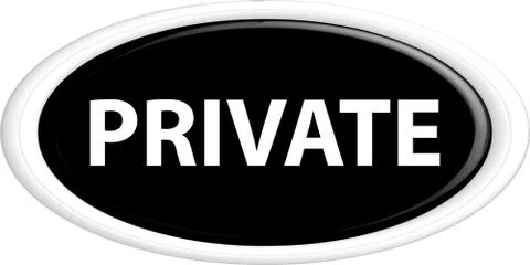 Button private 스톡 일러스트