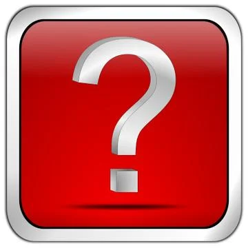 Button with question mark Foto stock