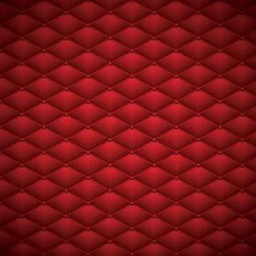 Button Red Leather abstract Luxury background vector illustration Illustrazione stock