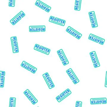 Button registration vector seamless pattern Illustrazione stock