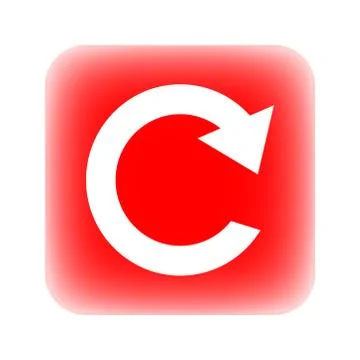 Button with repeat sign Stock Illustration