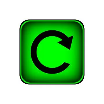 Button with repeat sign Illustrazione stock