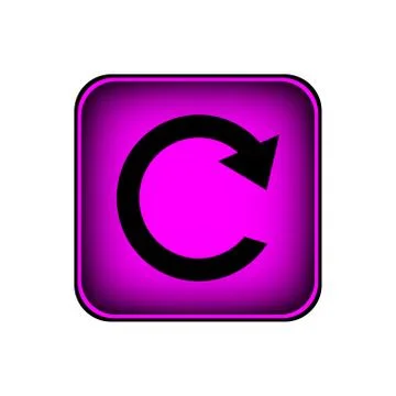 Button with repeat sign Illustrazione stock