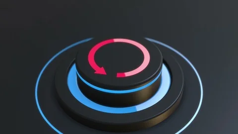 Button restart, refresh animation Stock Footage 103616586
