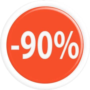 Button sale Illustrazione stock