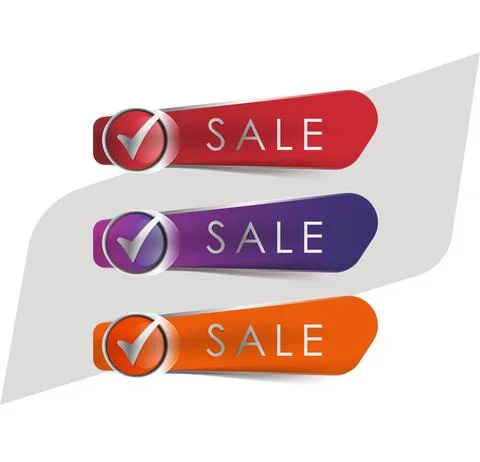 Button Sale Vector File Eps Stock Illustration