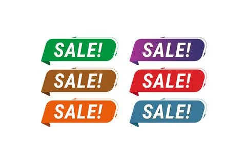 Button Sale Vector File EPS Stock Illustration