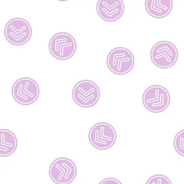 Button scroll glyph seamless pattern Stock Illustration