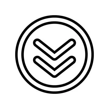 Button scroll line icon vector illustration Illustrazione stock