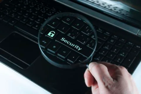 Button security Stock Illustration