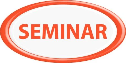 Button seminar Stock Illustration