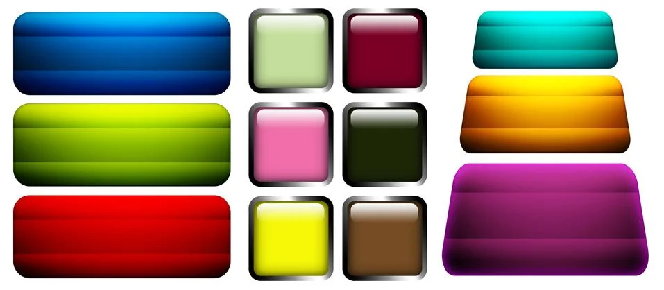 Button set Stock Illustration