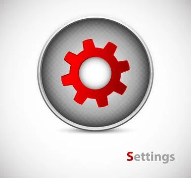 Button of settings Stock Illustration