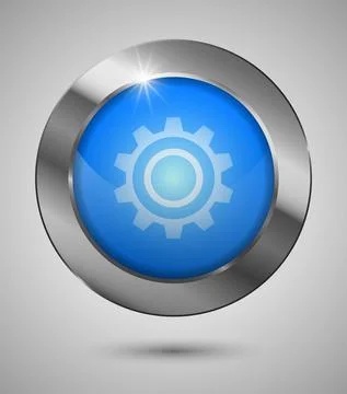 Button settings Stock Illustration