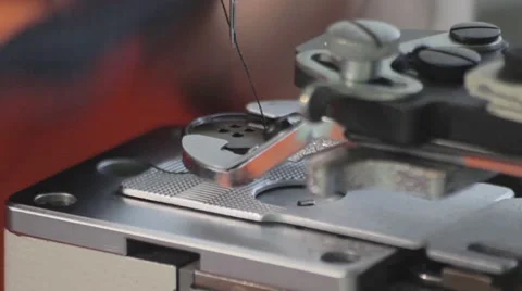 Button Sewing Machine Stock-Footage 46912183