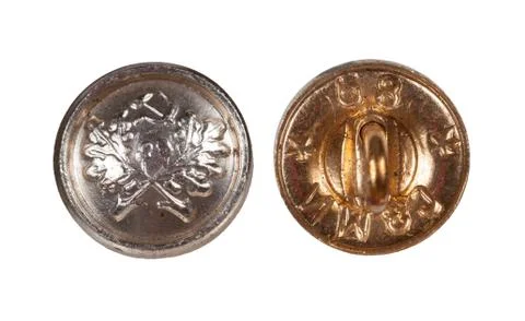 Button shape forester. ussr.1968 Stock Photos