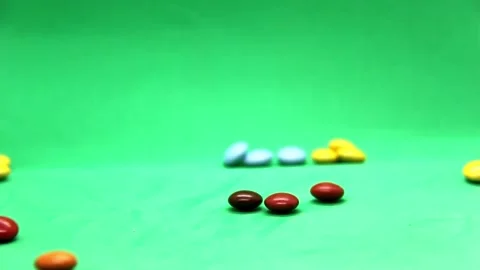 Button shaped Chocolate Chip Video stock 220751566